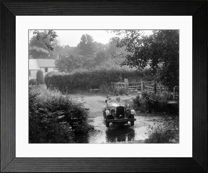 Framed Print : Wolseley competing in the B&HMC Brighton-Beer Trial, Windout Lane, near Dunsford, Devon, 1934 Framed Print : Wolseley competing in the B&HMC Brighton-Beer Trial, Windout Lane, near Dunsford, Devon, 1934