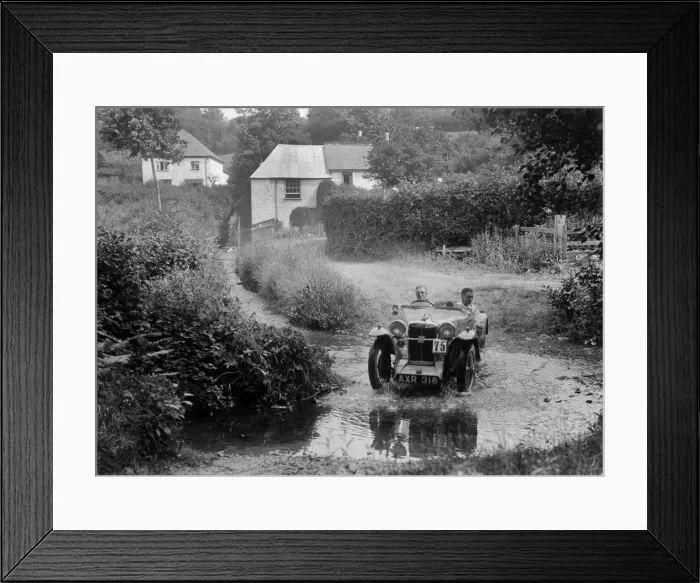 Framed Print : MG PA competing in the B&HMC Brighton-Beer Trial, Windout Lane, near Dunsford, Devon, 1934 Framed Print : MG PA competing in the B&HMC Brighton-Beer Trial, Windout Lane, near Dunsford, Devon, 1934