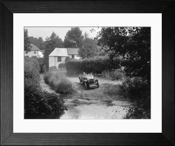 Framed Print : MG PA competing in the B&HMC Brighton-Beer Trial, Windout Lane, near Dunsford, Devon, 1934 Framed Print : MG PA competing in the B&HMC Brighton-Beer Trial, Windout Lane, near Dunsford, Devon, 1934