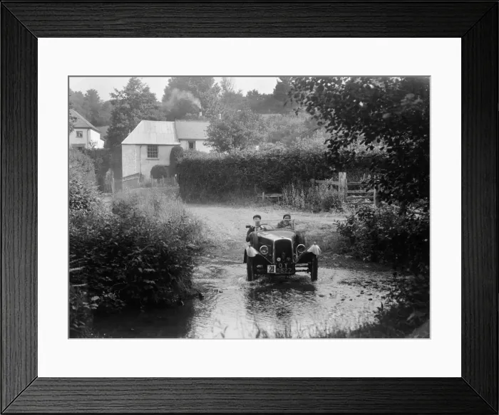 Framed Print : BSA 3-wheeler, B&HMC Brighton-Beer Trial, Windout Lane, near Dunsford, Devon, 1934 Framed Print : BSA 3-wheeler, B&HMC Brighton-Beer Trial, Windout Lane, near Dunsford, Devon, 1934