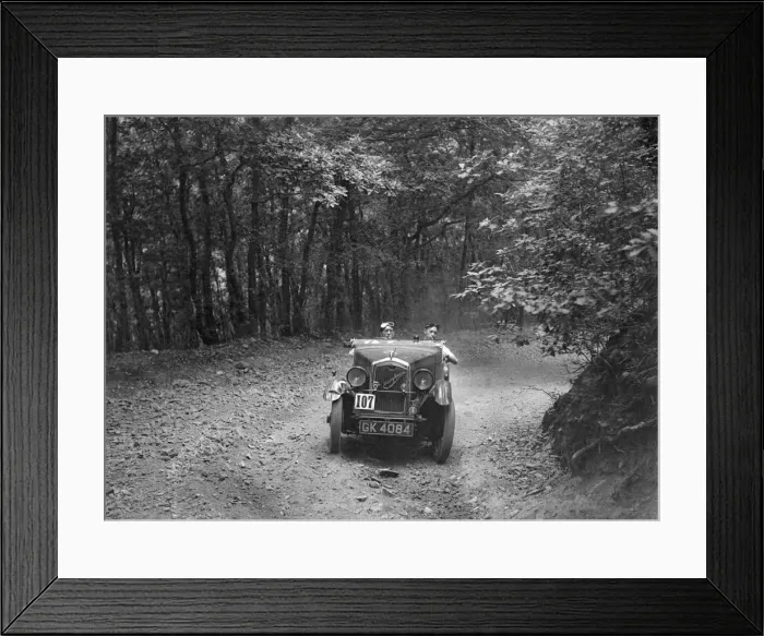 Framed Print : Wolseley Hornet McEvoy Special, B&HMC Brighton-Beer Trial, Fingle Bridge Hill, Devon, 1934 Framed Print : Wolseley Hornet McEvoy Special, B&HMC Brighton-Beer Trial, Fingle Bridge Hill, Devon, 1934