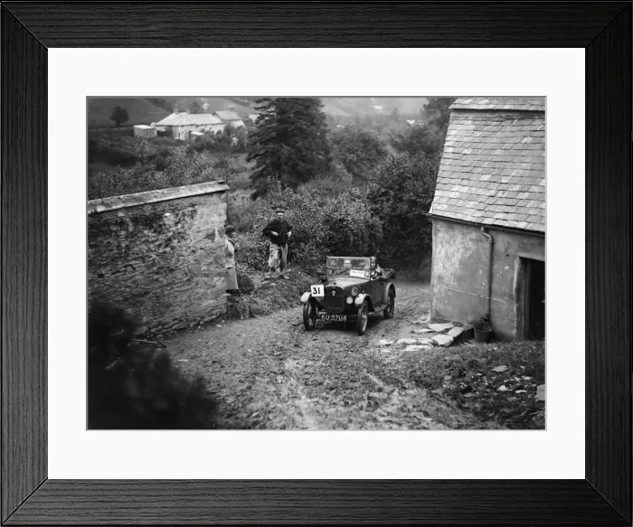 Framed Print : Austin Chummy of PW Sherrin competing in the JCC Lynton Trial, 1932. Artist: Bill Brunell Framed Print : Austin Chummy of PW Sherrin competing in the JCC Lynton Trial, 1932. Artist: Bill Brunell
