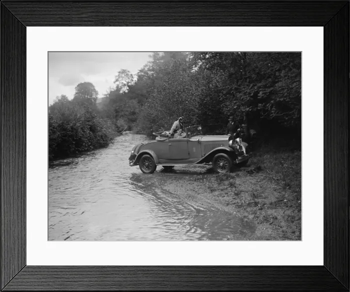 Framed Print : 1930 Chrysler of P Richards-Brown competing in the JCC Lynton Trial, 1932. Artist: Bill Brunell Framed Print : 1930 Chrysler of P Richards-Brown competing in the JCC Lynton Trial, 1932. Artist: Bill Brunell