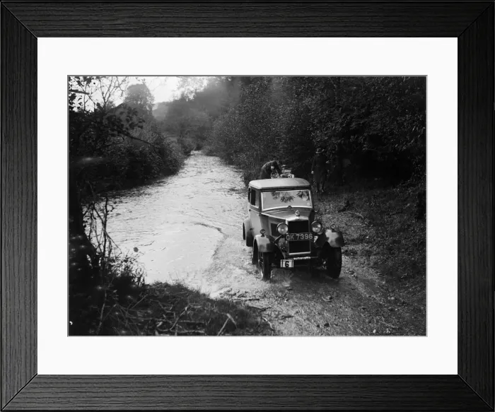 Framed Print : Morris Major of A Negal competing in the JCC Lynton Trial, 1932. Artist: Bill Brunell Framed Print : Morris Major of A Negal competing in the JCC Lynton Trial, 1932. Artist: Bill Brunell