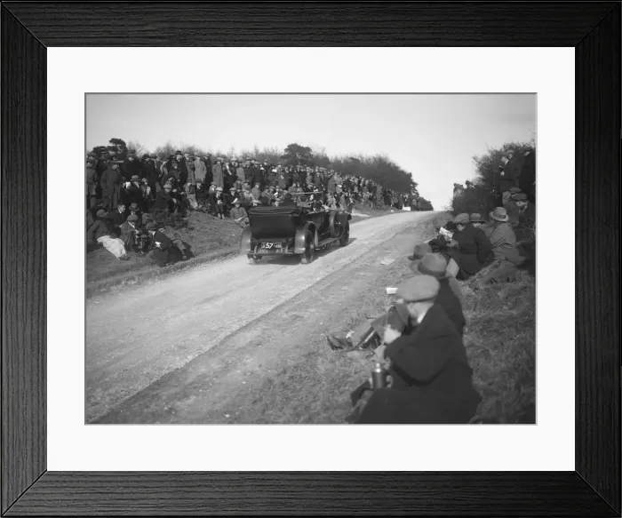 Framed Print : 4-seater touring car at the Essex Motor Club Kop Hillclimb, Buckinghamshire, 1922 Framed Print : 4-seater touring car at the Essex Motor Club Kop Hillclimb, Buckinghamshire, 1922
