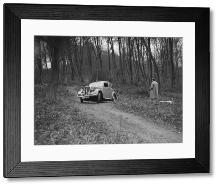 Framed Print : 1937 Standard Twelve at the Standard Car Owners Club Southern Counties Trial, 1938 Framed Print : 1937 Standard Twelve at the Standard Car Owners Club Southern Counties Trial, 1938