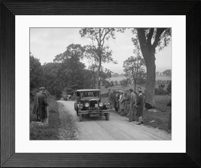 Framed Print : 1929 Crossley competing in the JCC Inter-Centre Rally, 1932. Artist: Bill Brunell Framed Print : 1929 Crossley competing in the JCC Inter-Centre Rally, 1932. Artist: Bill Brunell