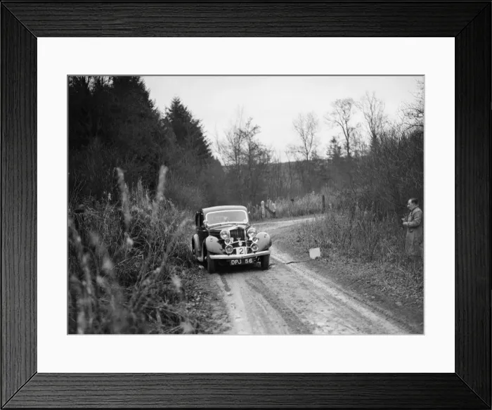 Framed Print : 1936 Talbot 10 saloon competing in the Great West Motor Club Thatcher Trophy, 1938 Framed Print : 1936 Talbot 10 saloon competing in the Great West Motor Club Thatcher Trophy, 1938