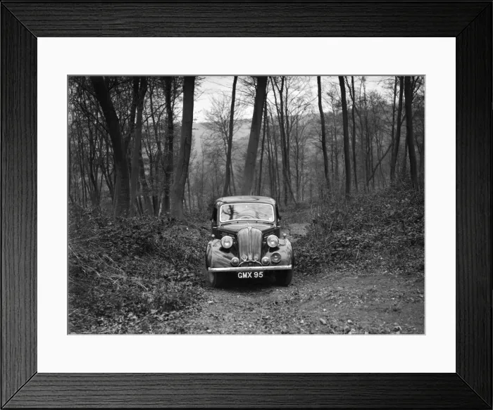 Framed Print : Standard Flying Twelve at the Standard Car Owners Club Southern Counties Trial, 1938 Framed Print : Standard Flying Twelve at the Standard Car Owners Club Southern Counties Trial, 1938