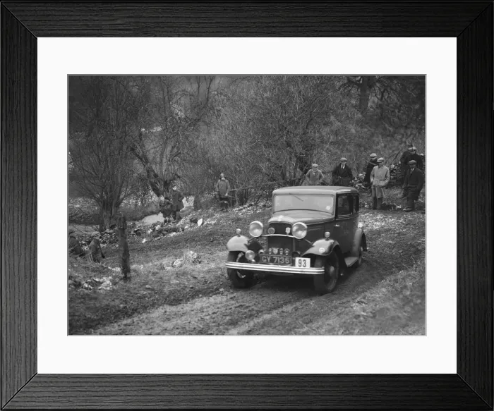 Framed Print : Ford Model B of K Hutchison competing in the Sunbac Colmore Trial, Gloucestershire, 1933 Framed Print : Ford Model B of K Hutchison competing in the Sunbac Colmore Trial, Gloucestershire, 1933