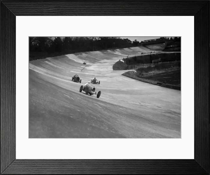 Framed Print : CS Stanilands Bugatti Type 37A leading a Benz and Jack Dunfees Ballot, Brooklands, 1930 Framed Print : CS Stanilands Bugatti Type 37A leading a Benz and Jack Dunfees Ballot, Brooklands, 1930
