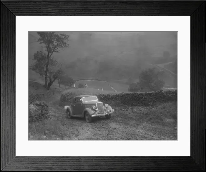 Framed Print : Ford V8 2-seater and dickey of IDK Stewart competing in the MCC Sporting Trial, 1935 Framed Print : Ford V8 2-seater and dickey of IDK Stewart competing in the MCC Sporting Trial, 1935