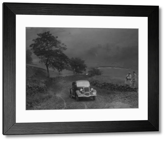 Framed Print : Ford V8 saloon of WS Millar competing in the MCC Sporting Trial, 1935. Artist: Bill Brunell Framed Print : Ford V8 saloon of WS Millar competing in the MCC Sporting Trial, 1935. Artist: Bill Brunell