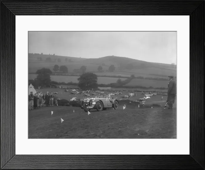 Framed Print : MG J2 competing in the MG Car Club Rushmere Hillclimb, Shropshire, 1935. Artist: Bill Brunell Framed Print : MG J2 competing in the MG Car Club Rushmere Hillclimb, Shropshire, 1935. Artist: Bill Brunell