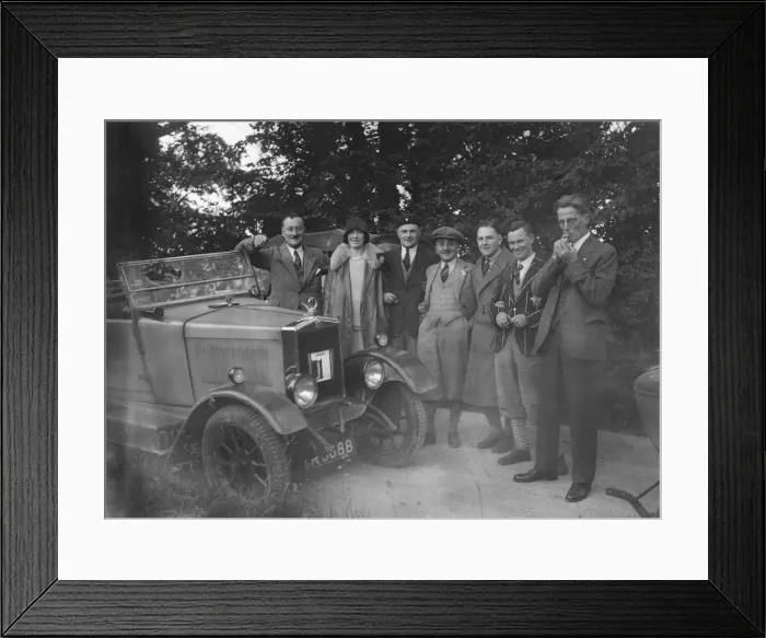 Framed Print : Morris Cowley with participants in the JCC Inter-Centre Rally, 1932. Artist: Bill Brunell Framed Print : Morris Cowley with participants in the JCC Inter-Centre Rally, 1932. Artist: Bill Brunell