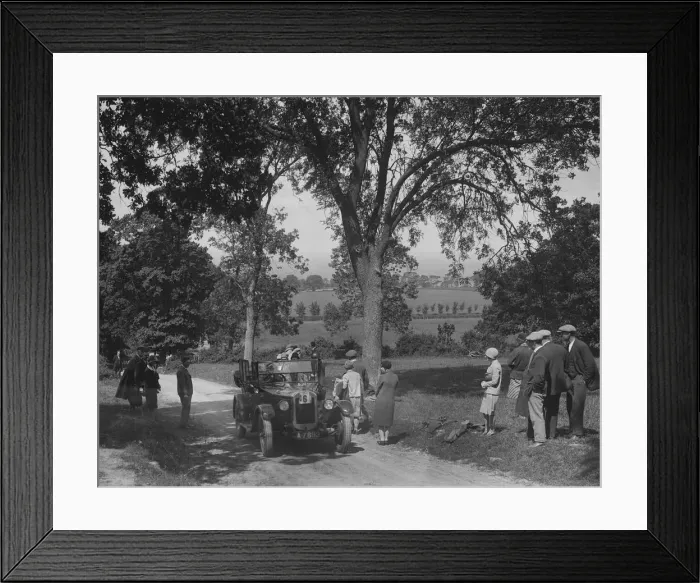 Framed Print : Austin 12 / 4 open 4-seater tourer competing in the JCC Inter-Centre Rally, 1932. Artist Framed Print : Austin 12 / 4 open 4-seater tourer competing in the JCC Inter-Centre Rally, 1932. Artist