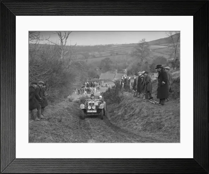 Framed Print : Austin 7 Grasshopper of Alf Langley competing at the MG Car Club Midland Centre Trial, 1938 Framed Print : Austin 7 Grasshopper of Alf Langley competing at the MG Car Club Midland Centre Trial, 1938