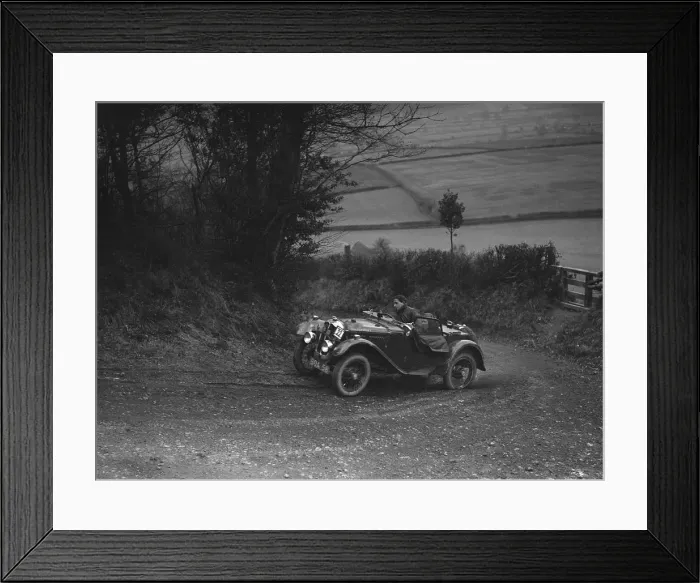 Framed Print : Austin 7 Grasshopper of CD Buckley competing at the MG Car Club Midland Centre Trial, 1938 Framed Print : Austin 7 Grasshopper of CD Buckley competing at the MG Car Club Midland Centre Trial, 1938