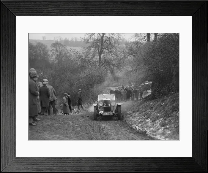Framed Print : Alvis 12 / 60 of A Powys-Lybbe competing in the Sunbac Colmore Trial, Gloucestershire, 1933 Framed Print : Alvis 12 / 60 of A Powys-Lybbe competing in the Sunbac Colmore Trial, Gloucestershire, 1933