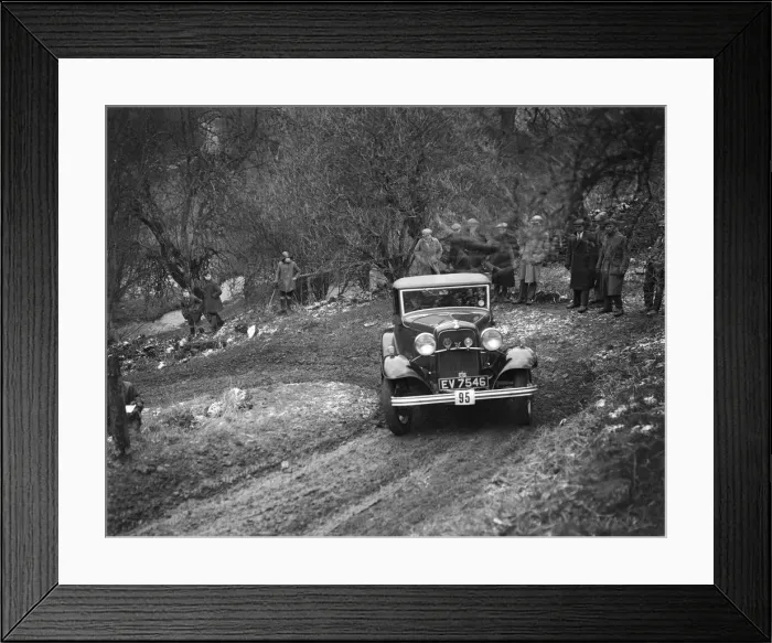 Framed Print : Ford V8 open tourer of H Hillcoat competing in the Sunbac Colmore Trial, Gloucestershire, 1933 Framed Print : Ford V8 open tourer of H Hillcoat competing in the Sunbac Colmore Trial, Gloucestershire, 1933