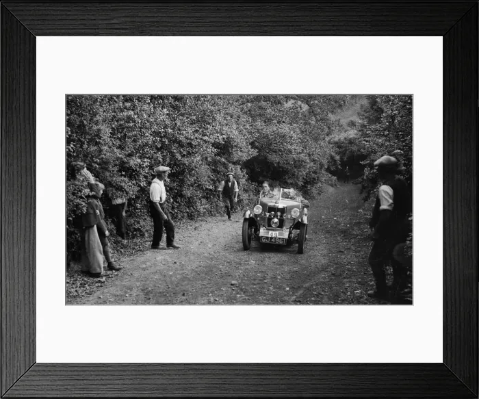 Framed Print : MG M type of DC Collins, B&HMC Brighton-Beer Trial, Simms Hill, Ilsington, Devon, 1930 Framed Print : MG M type of DC Collins, B&HMC Brighton-Beer Trial, Simms Hill, Ilsington, Devon, 1930