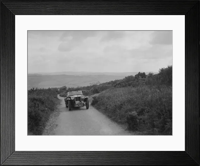 Framed Print : MG TA of WC Kendrick competing in the MCC Torquay Rally, 1938. Artist: Bill Brunell Framed Print : MG TA of WC Kendrick competing in the MCC Torquay Rally, 1938. Artist: Bill Brunell