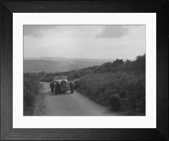 Framed Print : Morgan 4 / 4 of WA Goodall competing in the MCC Torquay Rally, 1938. Artist: Bill Brunell Framed Print : Morgan 4 / 4 of WA Goodall competing in the MCC Torquay Rally, 1938. Artist: Bill Brunell