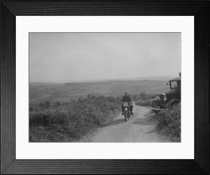 Framed Print : 499 cc Rudge of R Holden competing in the MCC Torquay Rally, 1938. Artist: Bill Brunell Framed Print : 499 cc Rudge of R Holden competing in the MCC Torquay Rally, 1938. Artist: Bill Brunell