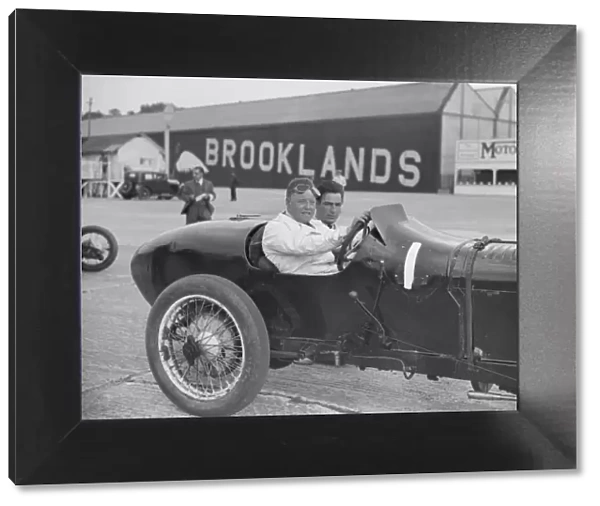Coppa Florio type Sunbeam of EL Bouts, Surbiton Motor Club race meeting, Brooklands, Surrey, 1928