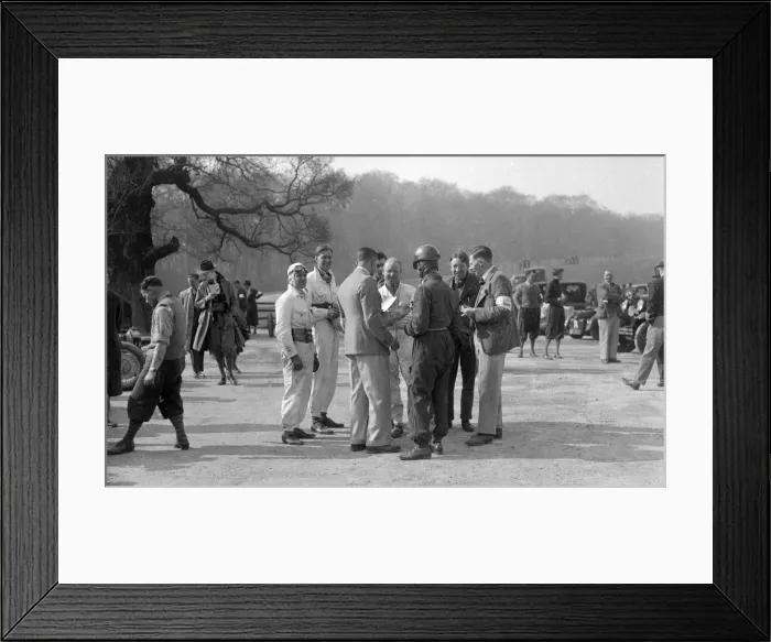 Framed Print : Motor racing meeting at Donington Park, Leicestershire, late 1930s. Artist: Bill Brunell Framed Print : Motor racing meeting at Donington Park, Leicestershire, late 1930s. Artist: Bill Brunell
