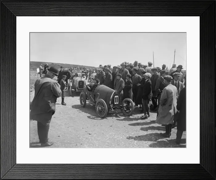 Framed Print : Raymond Mays Bugatti Brescia and JS Chances Enfield Allday, Porthcawl Speed Trials, Wales, 1922 Framed Print : Raymond Mays Bugatti Brescia and JS Chances Enfield Allday, Porthcawl Speed Trials, Wales, 1922