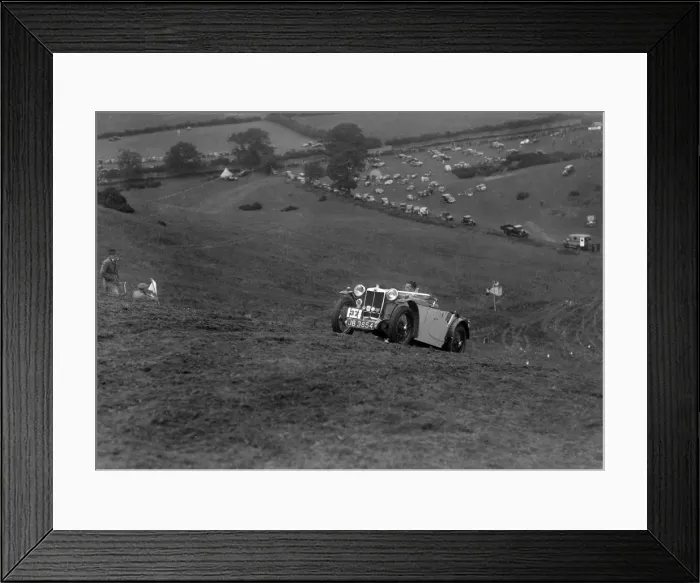 Framed Print : MG PA of the Cream Cracker team competing in the MG Car Club Rushmere Hillclimb, Shropshire, 1935 Framed Print : MG PA of the Cream Cracker team competing in the MG Car Club Rushmere Hillclimb, Shropshire, 1935