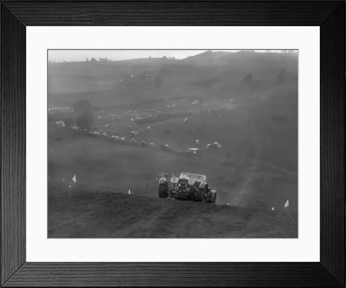 Framed Print : Aston Martin competing in the MG Car Club Rushmere Hillclimb, Shropshire, 1935. Artist Framed Print : Aston Martin competing in the MG Car Club Rushmere Hillclimb, Shropshire, 1935. Artist