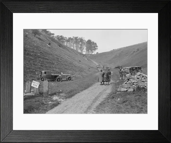 Framed Print : Two MG M types at the MCC Sporting Trial, Litton Slack, Derbyshire, 1930. Artist: Bill Brunell Framed Print : Two MG M types at the MCC Sporting Trial, Litton Slack, Derbyshire, 1930. Artist: Bill Brunell