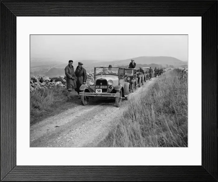 Framed Print : Ford Model A of JB Thompson competing in the MCC Sporting Trial, 1930. Artist: Bill Brunell Framed Print : Ford Model A of JB Thompson competing in the MCC Sporting Trial, 1930. Artist: Bill Brunell