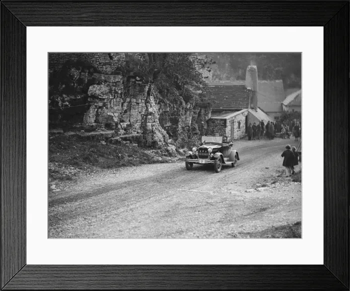 Framed Print : Ford Model A of FH Grain competing in the MCC Sporting Trial, Litton Slack, Derbyshire, 1930 Framed Print : Ford Model A of FH Grain competing in the MCC Sporting Trial, Litton Slack, Derbyshire, 1930