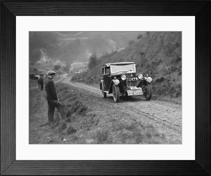 Framed Print : Riley Alpine Six of CJS Montague-Johnson at the MCC Sporting Trial, Litton Slack, Derbyshire, 1930 Framed Print : Riley Alpine Six of CJS Montague-Johnson at the MCC Sporting Trial, Litton Slack, Derbyshire, 1930