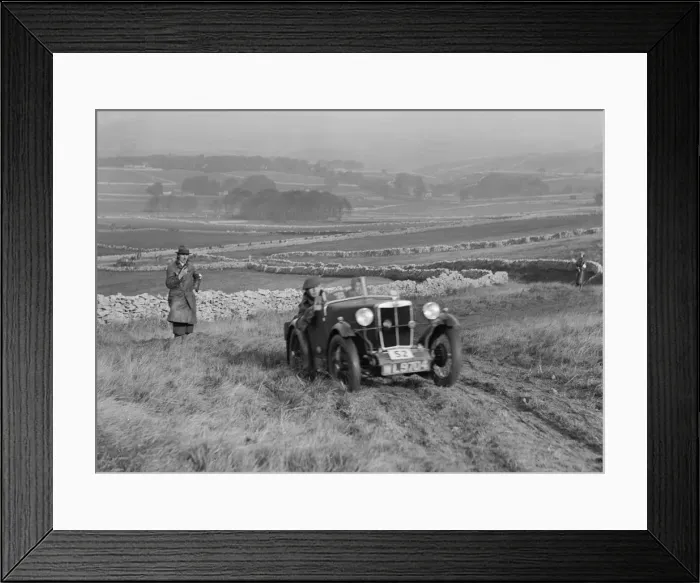 Framed Print : MG M type of J Easonsmith competing in the MCC Sporting Trial, 1930. Artist: Bill Brunell Framed Print : MG M type of J Easonsmith competing in the MCC Sporting Trial, 1930. Artist: Bill Brunell