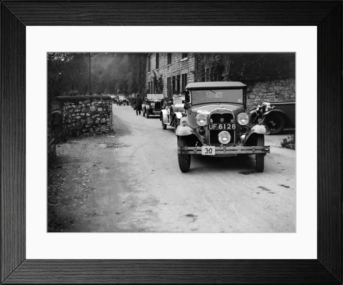 Framed Print : Ford Model A of EAL Midgely and Morris Cowley at the MCC Sporting Trial, 1930. Artist: Bill Brunell Framed Print : Ford Model A of EAL Midgely and Morris Cowley at the MCC Sporting Trial, 1930. Artist: Bill Brunell