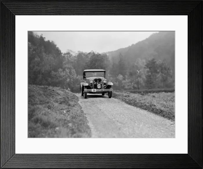 Framed Print : Ford Model A of EAL Midgely competing in the MCC Sporting Trial, 1930. Artist: Bill Brunell Framed Print : Ford Model A of EAL Midgely competing in the MCC Sporting Trial, 1930. Artist: Bill Brunell