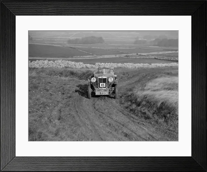 Framed Print : MG M type of LA Welch competing in the MCC Sporting Trial, 1930. Artist: Bill Brunell Framed Print : MG M type of LA Welch competing in the MCC Sporting Trial, 1930. Artist: Bill Brunell