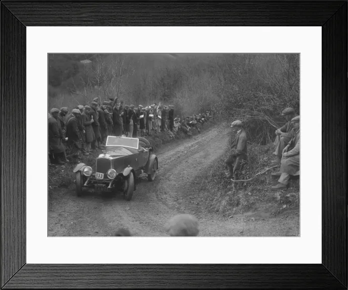 Framed Print : Vauxhall 30 / 98 of E Long competing in the MCC Lands End Trial, 1935. Artist: Bill Brunell Framed Print : Vauxhall 30 / 98 of E Long competing in the MCC Lands End Trial, 1935. Artist: Bill Brunell