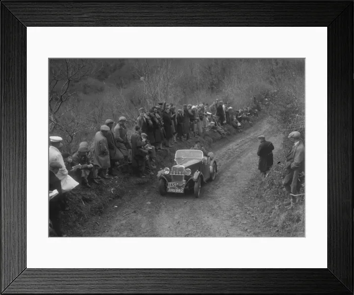 Framed Print : Singer of N Miller competing in the MCC Lands End Trial, 1935. Artist: Bill Brunell Framed Print : Singer of N Miller competing in the MCC Lands End Trial, 1935. Artist: Bill Brunell
