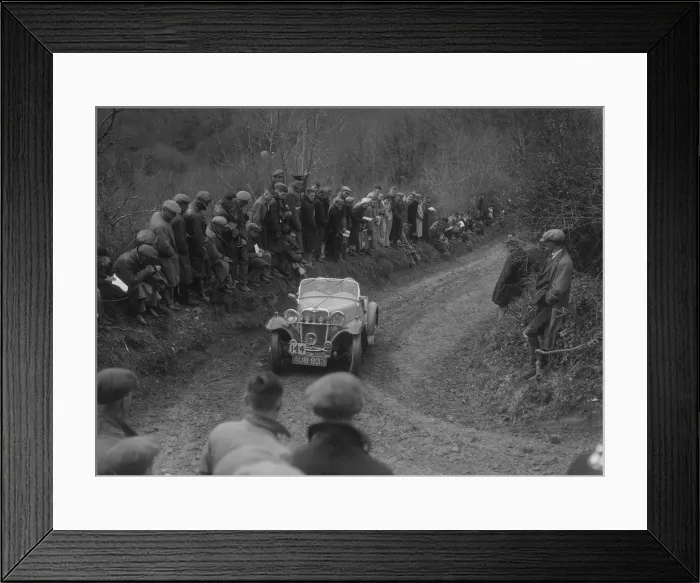Framed Print : Singer Le Mans of JW Rowden competing in the MCC Lands End Trial, 1935. Artist: Bill Brunell Framed Print : Singer Le Mans of JW Rowden competing in the MCC Lands End Trial, 1935. Artist: Bill Brunell