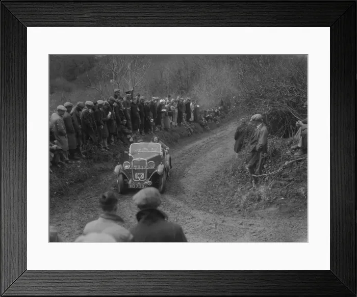 Framed Print : Singer of JN Trye competing in the MCC Lands End Trial, 1935. Artist: Bill Brunell Framed Print : Singer of JN Trye competing in the MCC Lands End Trial, 1935. Artist: Bill Brunell