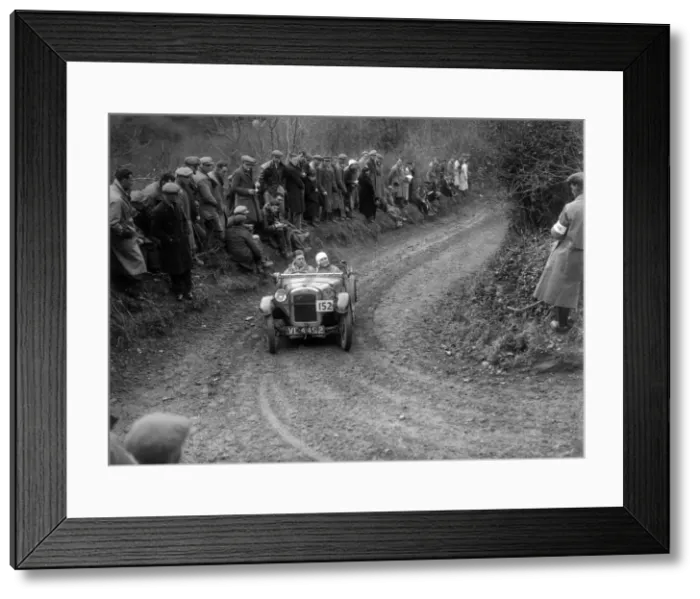 Framed Print : Austin Ulster of TB Raban competing in the MCC Lands End Trial, 1935. Artist: Bill Brunell Framed Print : Austin Ulster of TB Raban competing in the MCC Lands End Trial, 1935. Artist: Bill Brunell