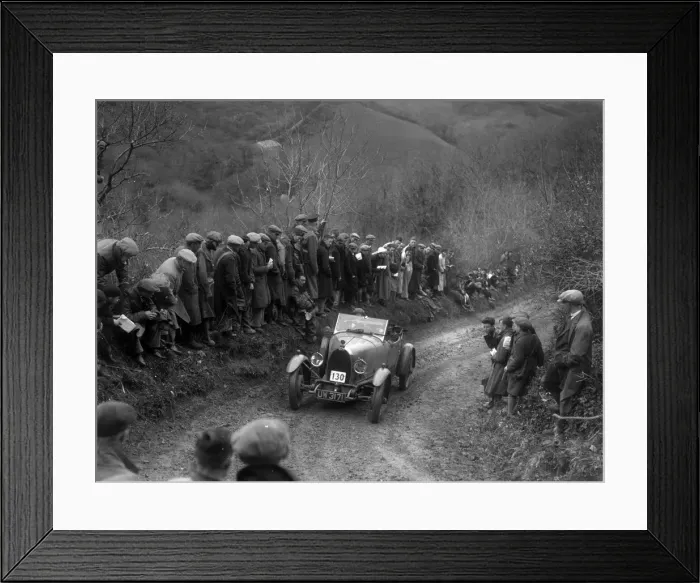 Framed Print : Bugatti Type 40 of KG Moss competing in the MCC Lands End Trial, 1935. Artist: Bill Brunell Framed Print : Bugatti Type 40 of KG Moss competing in the MCC Lands End Trial, 1935. Artist: Bill Brunell