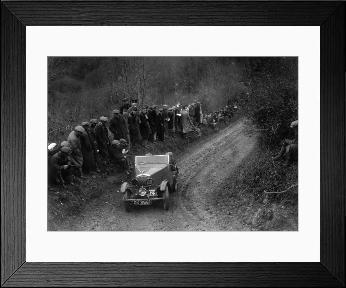 Framed Print : Wolseley Hornet of WR Hancock competing in the MCC Lands End Trial, 1935. Artist: Bill Brunell Framed Print : Wolseley Hornet of WR Hancock competing in the MCC Lands End Trial, 1935. Artist: Bill Brunell