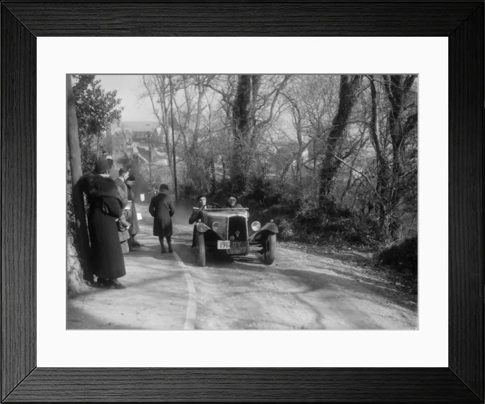 Framed Print : BSA 3-wheeler of BRS Leake competing in the MCC Lands End Trial, 1936. Artist: Bill Brunell Framed Print : BSA 3-wheeler of BRS Leake competing in the MCC Lands End Trial, 1936. Artist: Bill Brunell