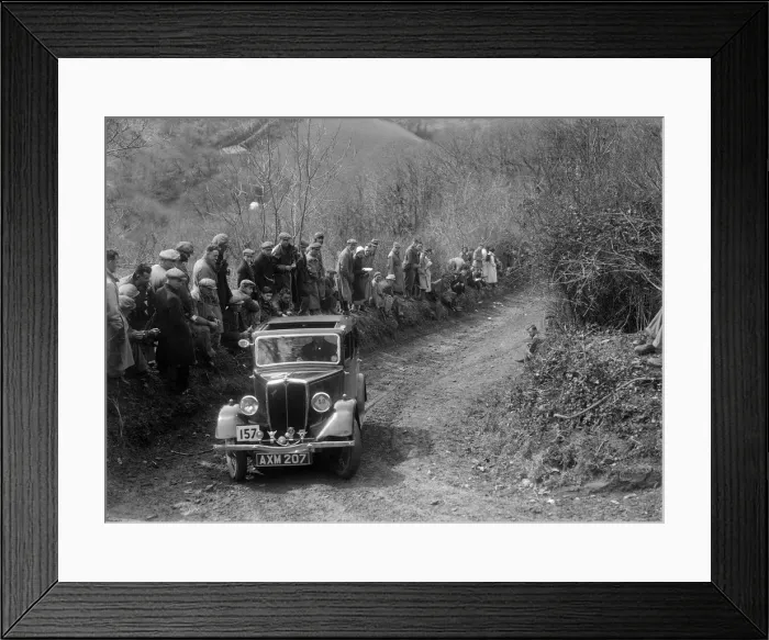 Framed Print : Jowett of GA Ladwig competing in the MCC Lands End Trial, 1935. Artist: Bill Brunell Framed Print : Jowett of GA Ladwig competing in the MCC Lands End Trial, 1935. Artist: Bill Brunell